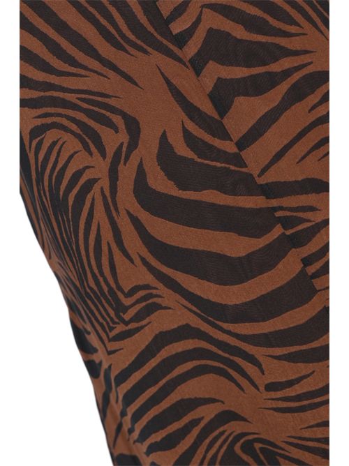 Abito MSTSALICE in chiffon di seta stampato Marrone MAX MARA STUDIO | 2616221092600002